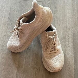 HOKA 11 Women's Cream Athletic Shoes